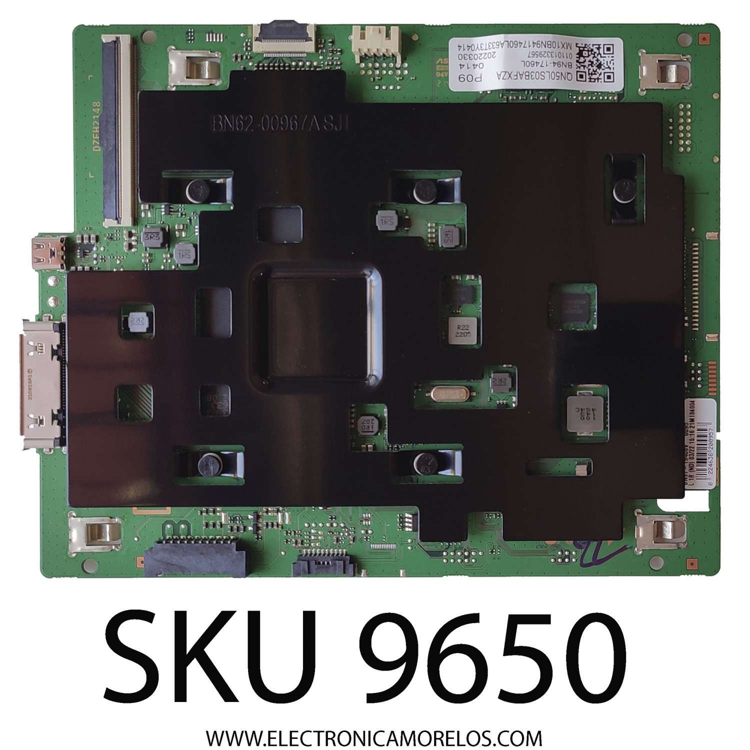 MAIN PARA TV SAMSUNG / NUMERO DE PARTE BN94-17460L / BN97-19408V / BN9417460L / 20220330 / 011013329567 / PANEL CY-QB050HHCV1H / DISPLAY PT500GT02-8 VER.2.1 / MODELO QN50LS03BAFXZA XA02	